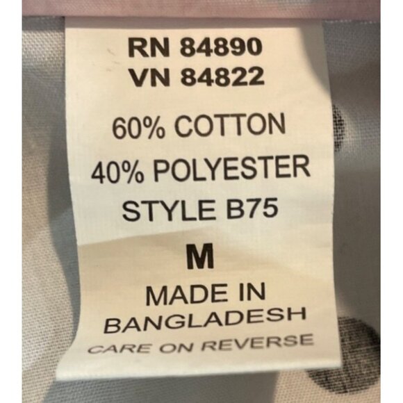 American Sweetheart Womens Size Medium White w/Black Polka Dots 3/4 Sleeve Shirt - Picture 8 of 9